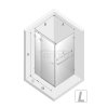 NEW TRENDY Kabina prysznicowa z uchwytem relingowym prawa AVEXA GOLD BRUSHED 80x80x200 EXK-3041